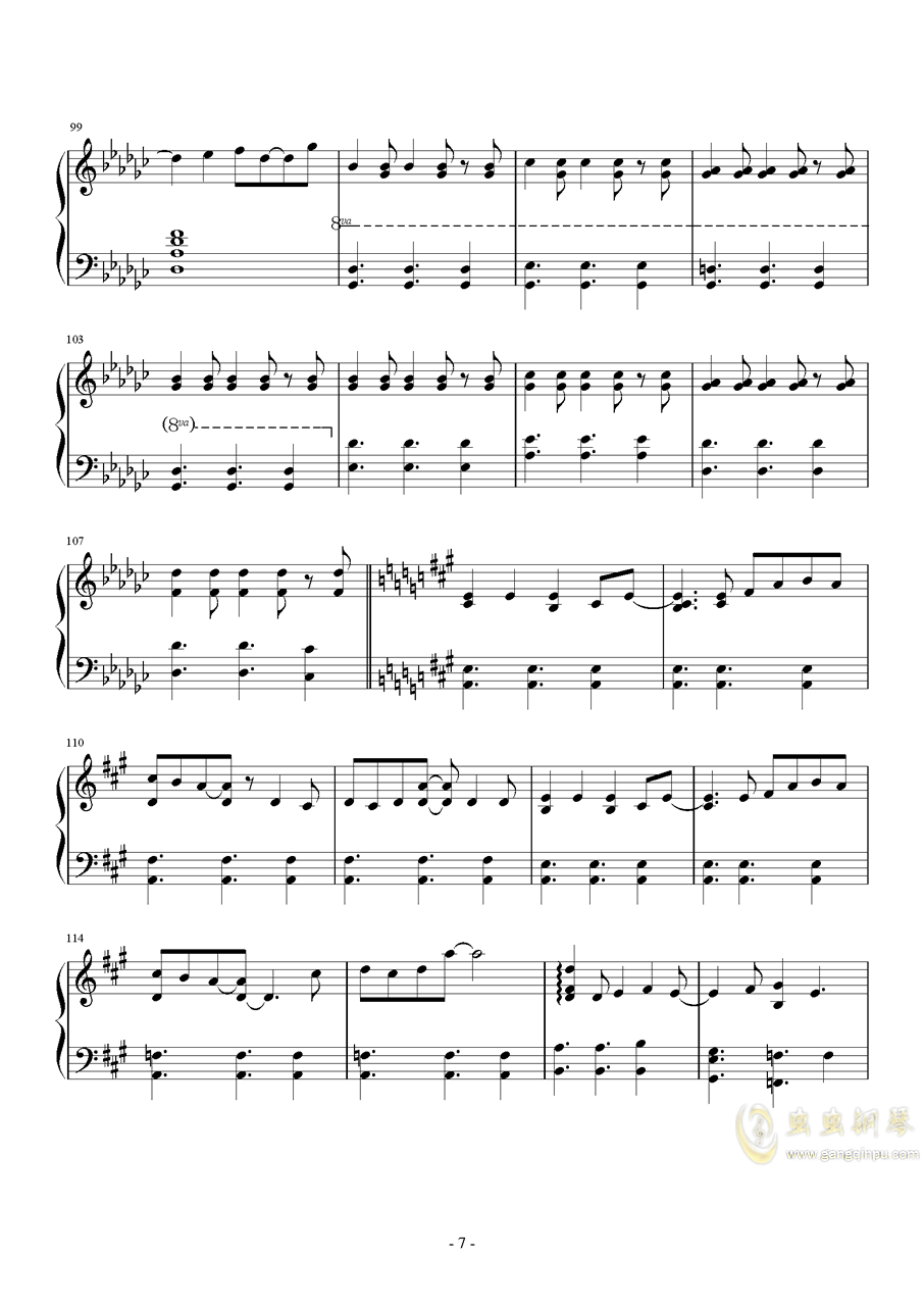 魔乐曲谱_钢琴简单曲谱(3)