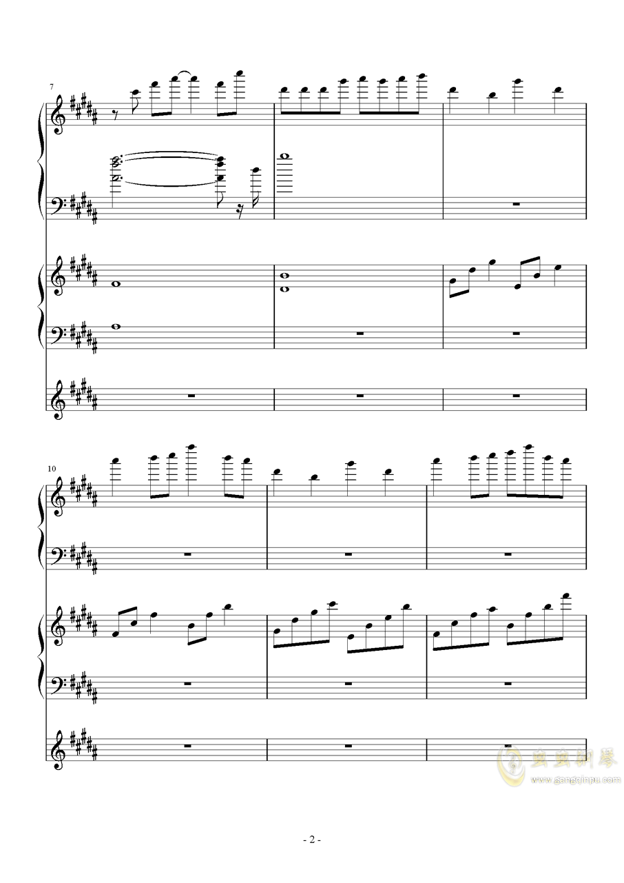 山色轻呢曲谱_湖光山色