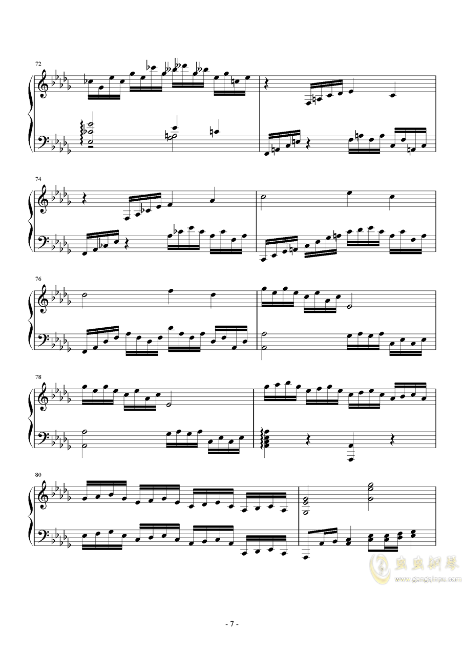 钢琴曲2钢琴曲简谱_从前钢琴曲小汤2简谱(3)