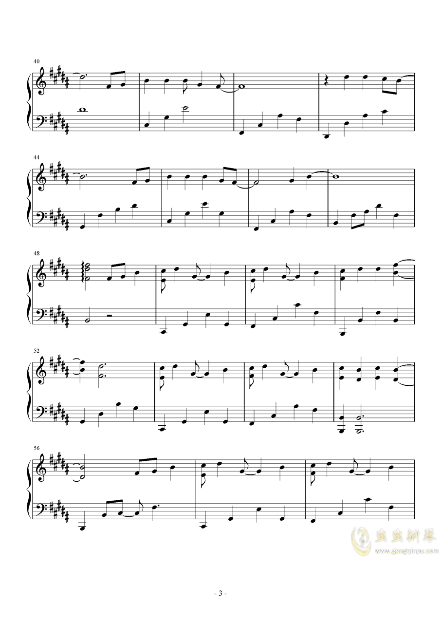 钢琴歌曲谱伴奏_歌曲钢琴伴奏图片(5)