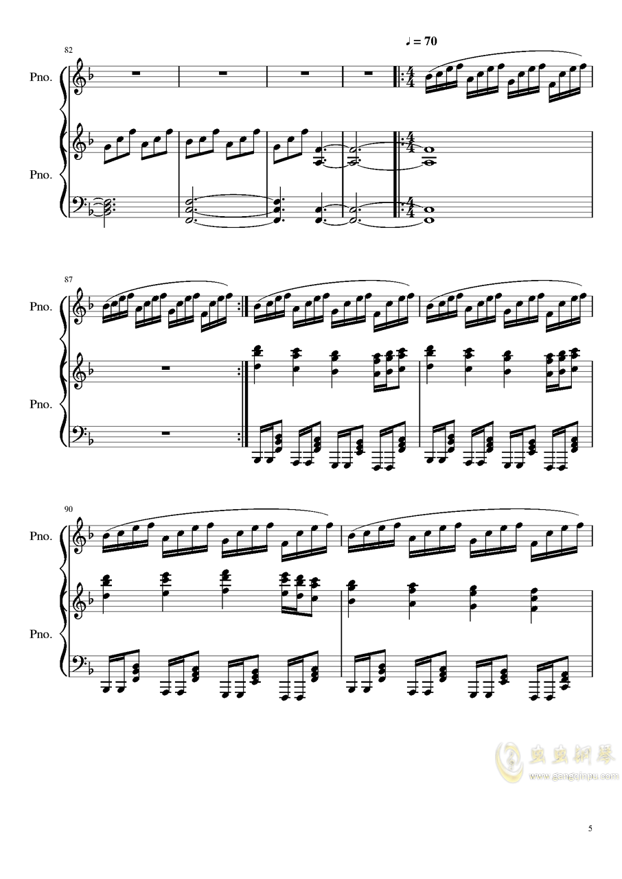 天边f调钢琴曲谱_天边大提琴独奏曲谱