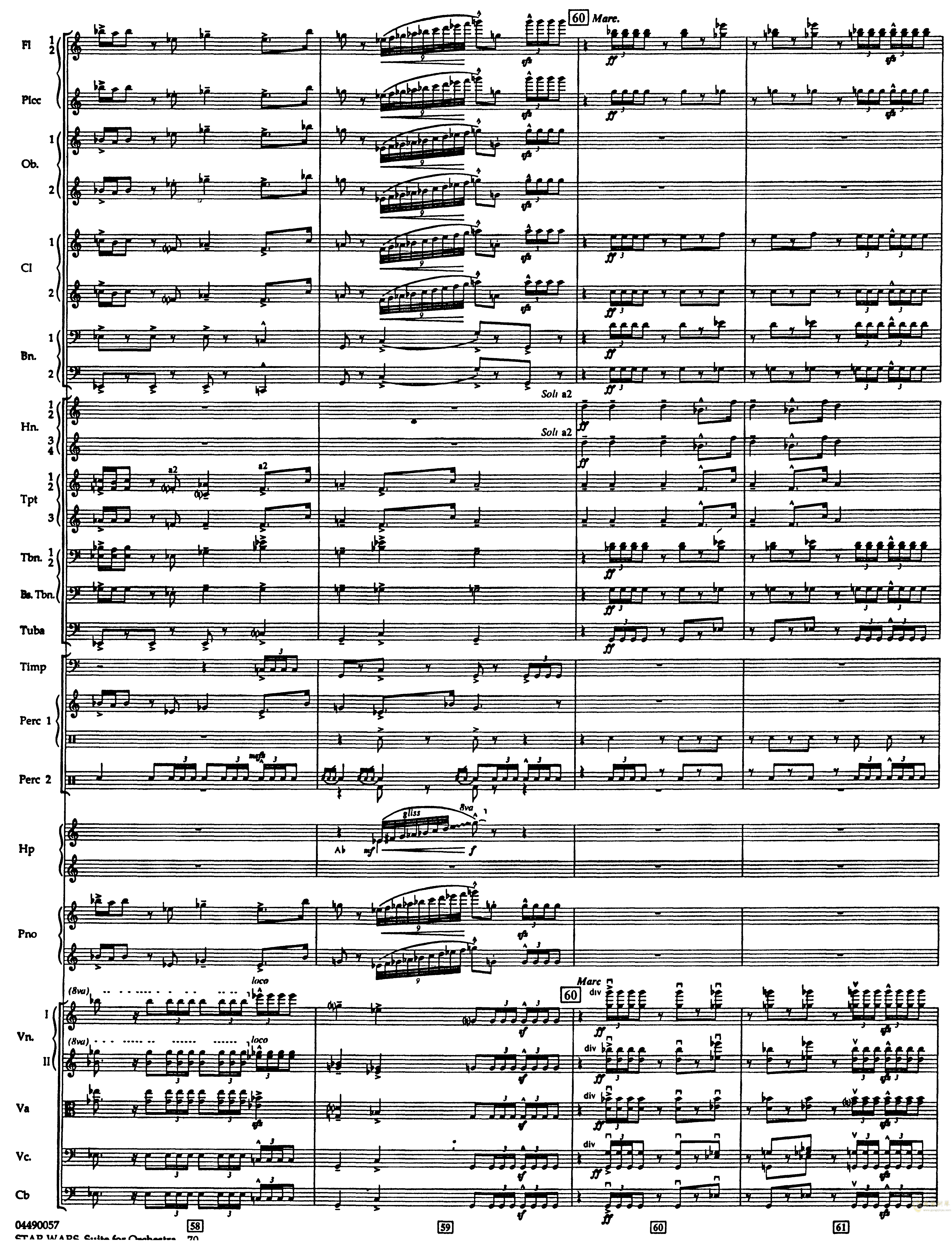 >>帝国进行曲总谱 the imperial march full orchestra
