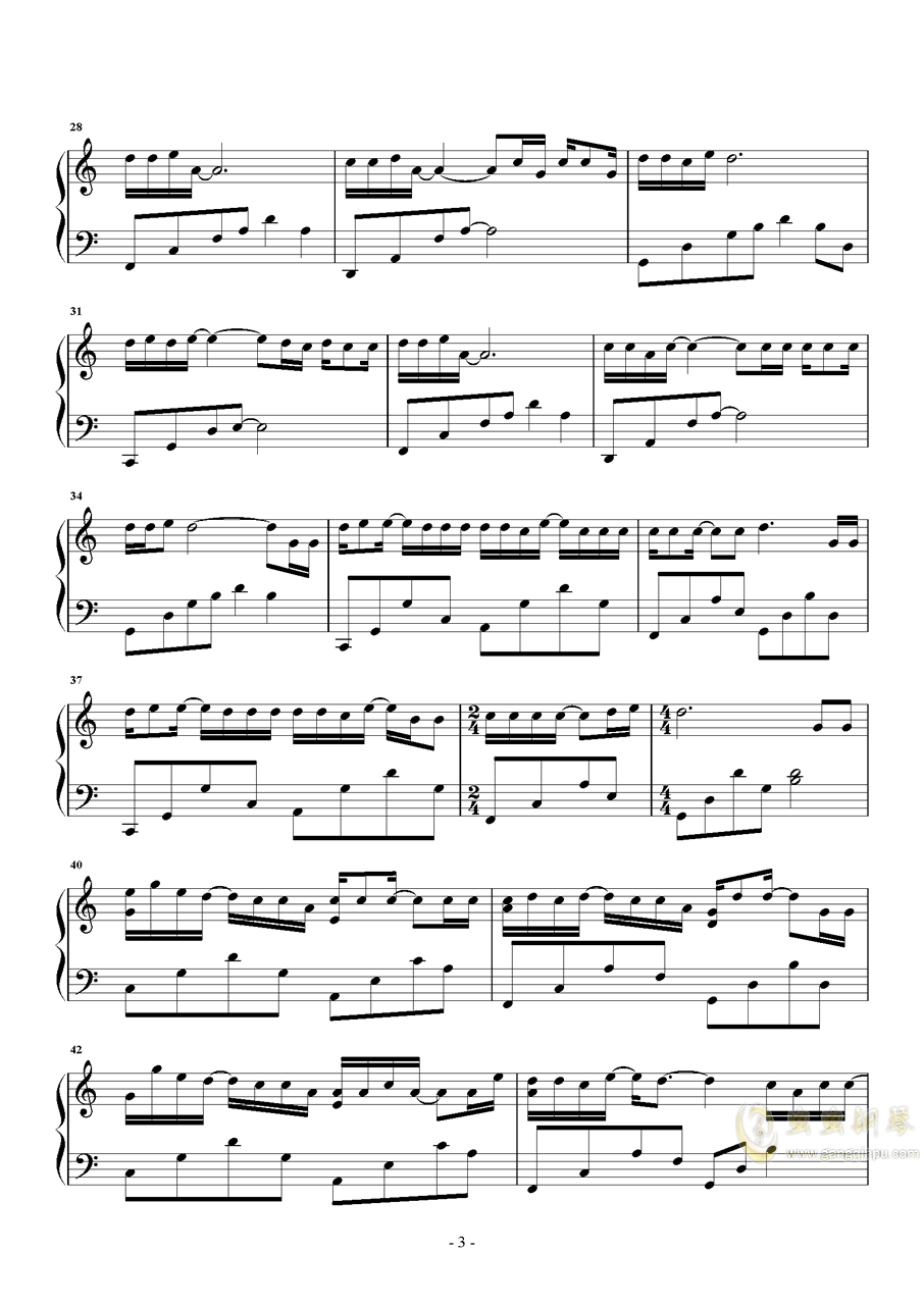 可能否钢琴曲谱_可能否钢琴数字简谱(2)