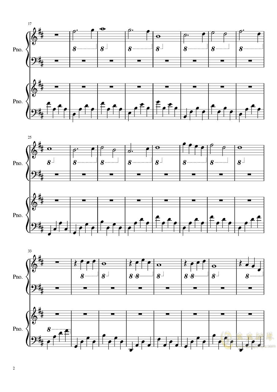 安魂曲简谱_娜乌西卡安魂曲简谱