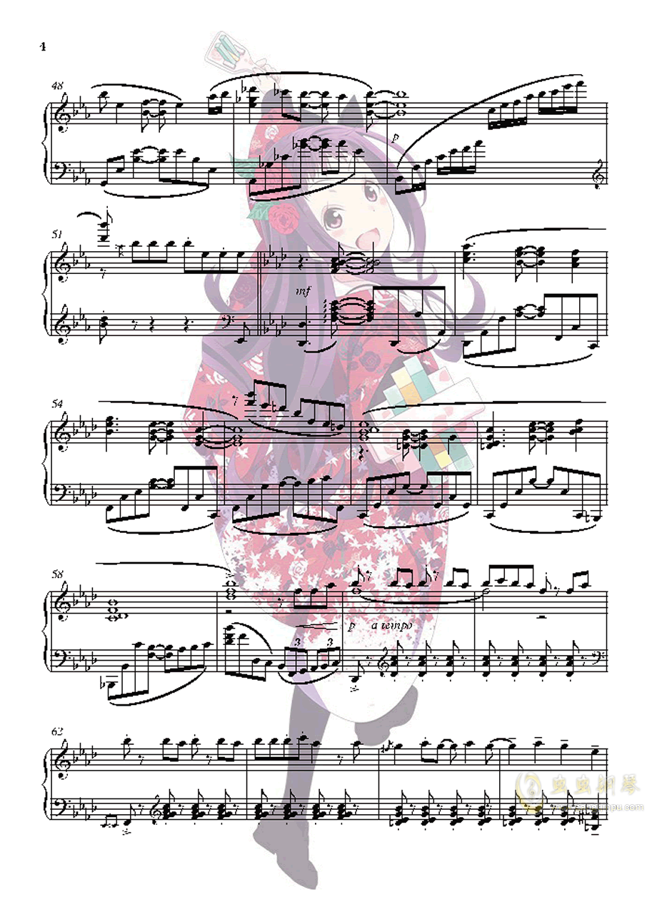 《花舞》简谱_花舞少女(3)