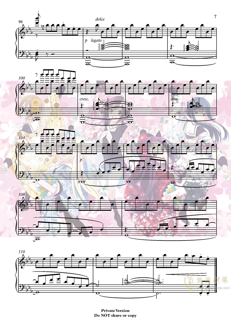 《花舞》简谱_花舞少女(3)