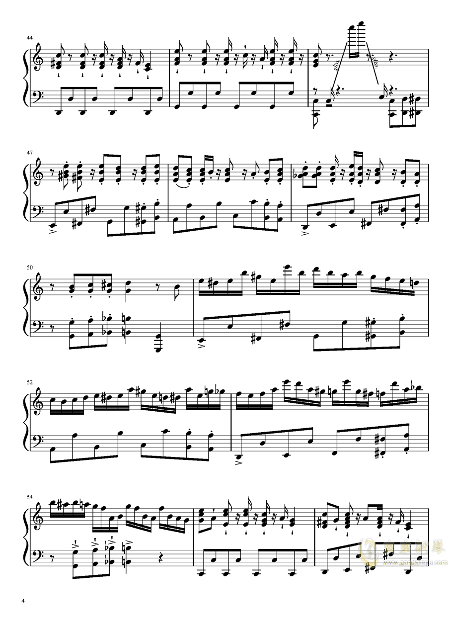动漫曲谱集_钢琴简单曲谱(3)