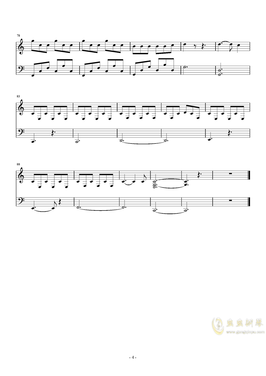 陈粒钢琴曲谱_虚拟陈粒钢琴简谱(3)