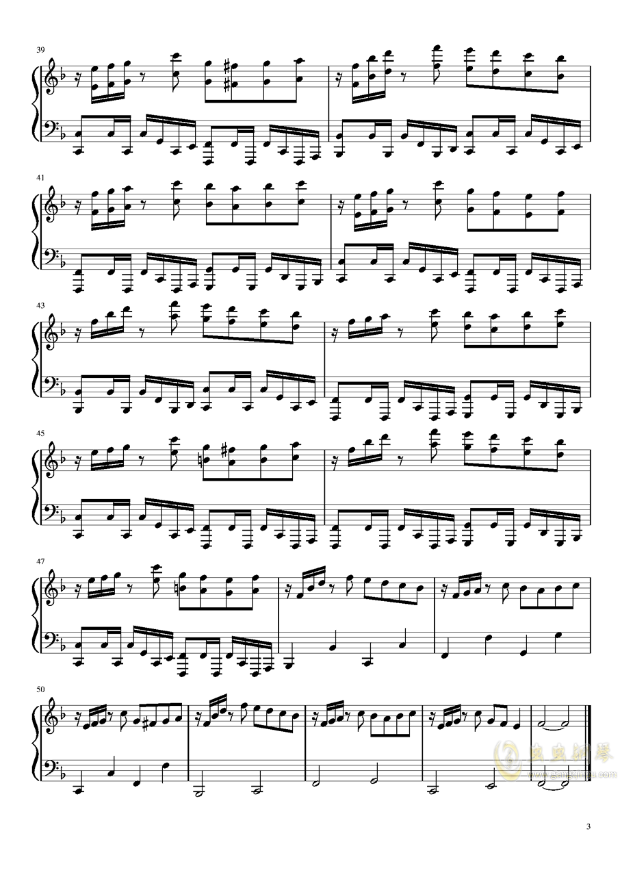 落花诗图曲谱_落花古筝曲谱