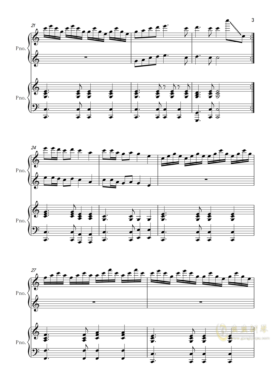 培才颂曲谱_梨花颂曲谱简谱