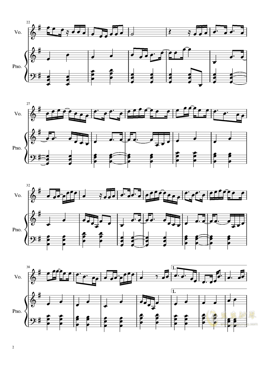 球钢琴曲谱_钢琴简单曲谱(2)
