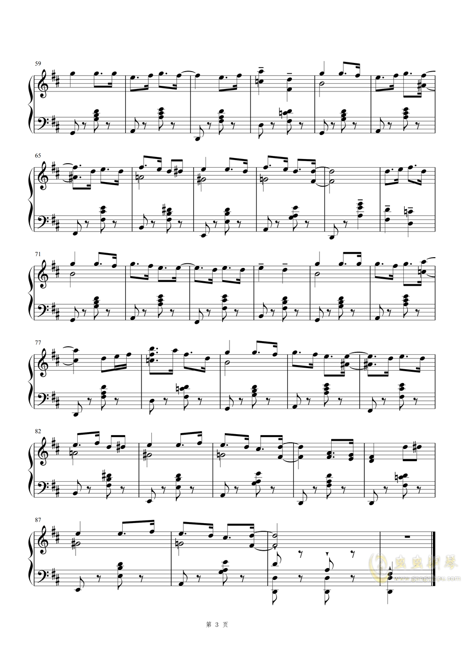 路钢琴曲谱_钢琴简单曲谱(2)