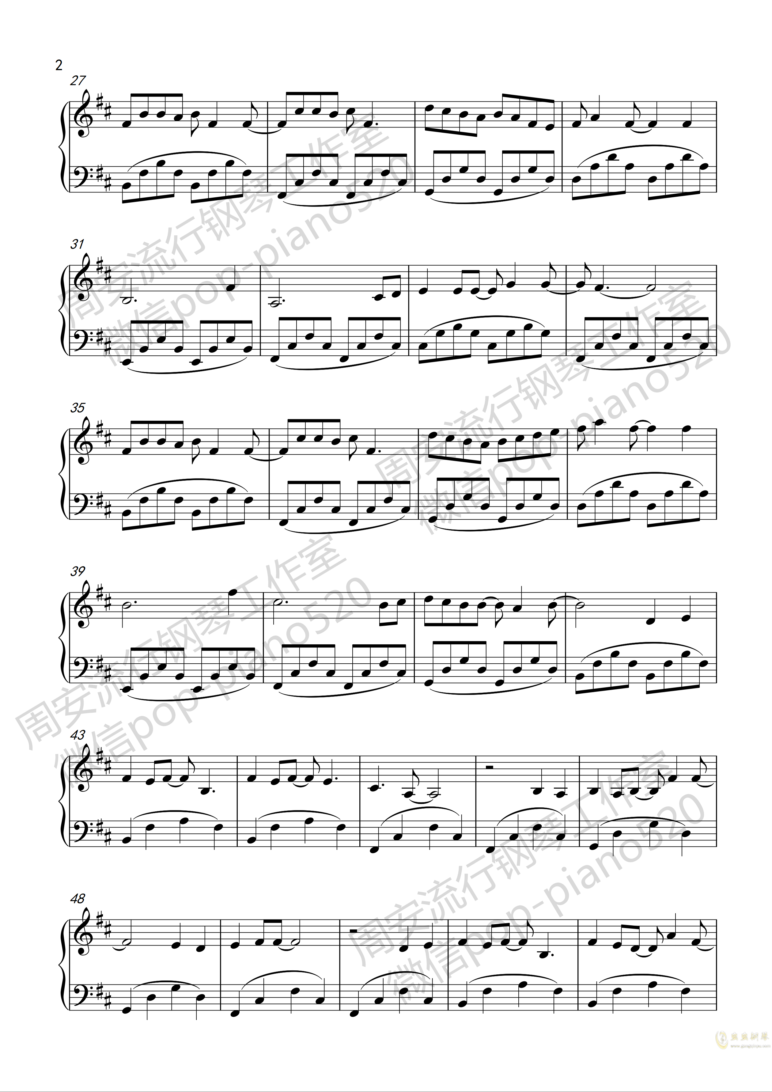 知否钢琴曲谱图片_知否曲谱(2)