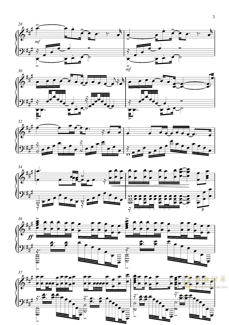 我的女朋友曲谱_我的女朋友(3)