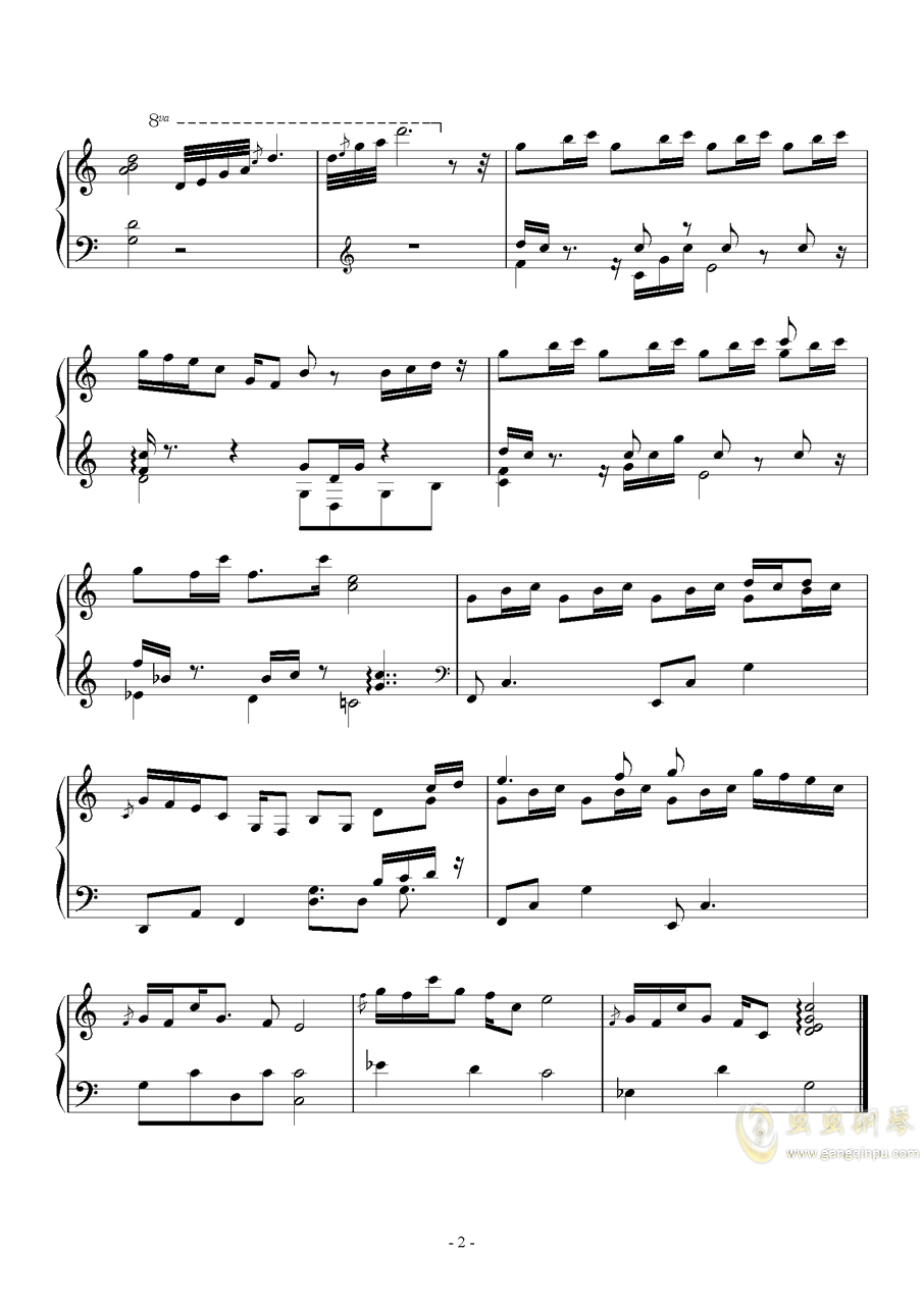 魔法之歌曲谱_牛仔之歌小汤3曲谱(5)