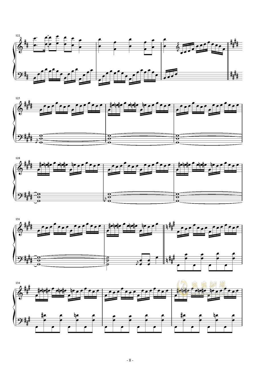 bamboo钢琴曲谱_钢琴简单曲谱