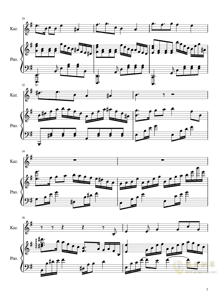 钢琴禅乐曲谱(2)