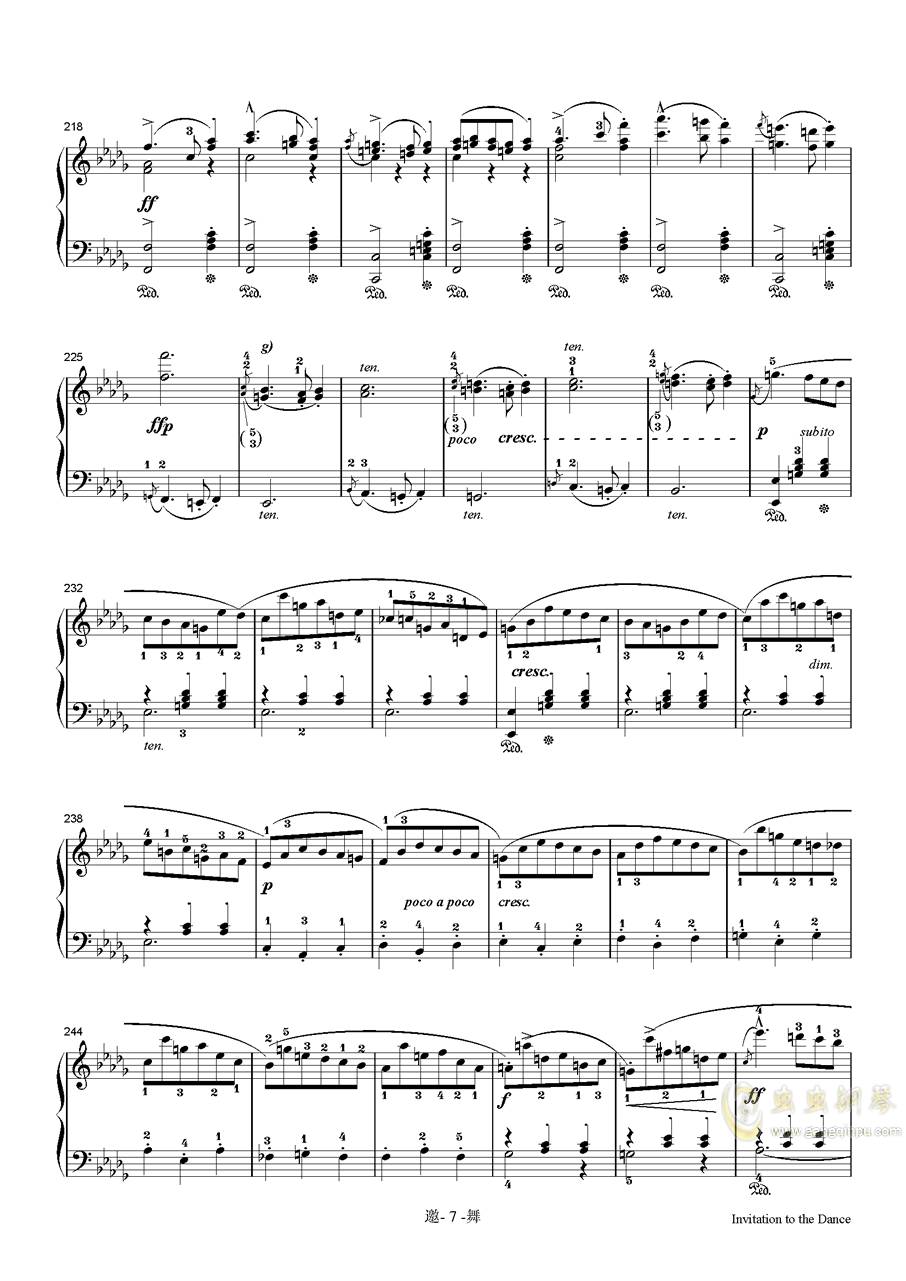 回忆曲谱韦伯_韦伯·维尔维特