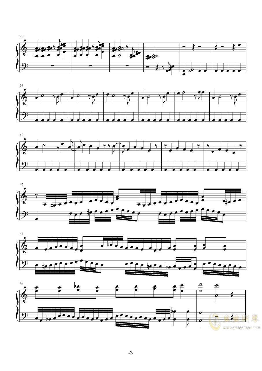 c调卡农钢琴简谱_卡农钢琴曲谱c调简谱(2)