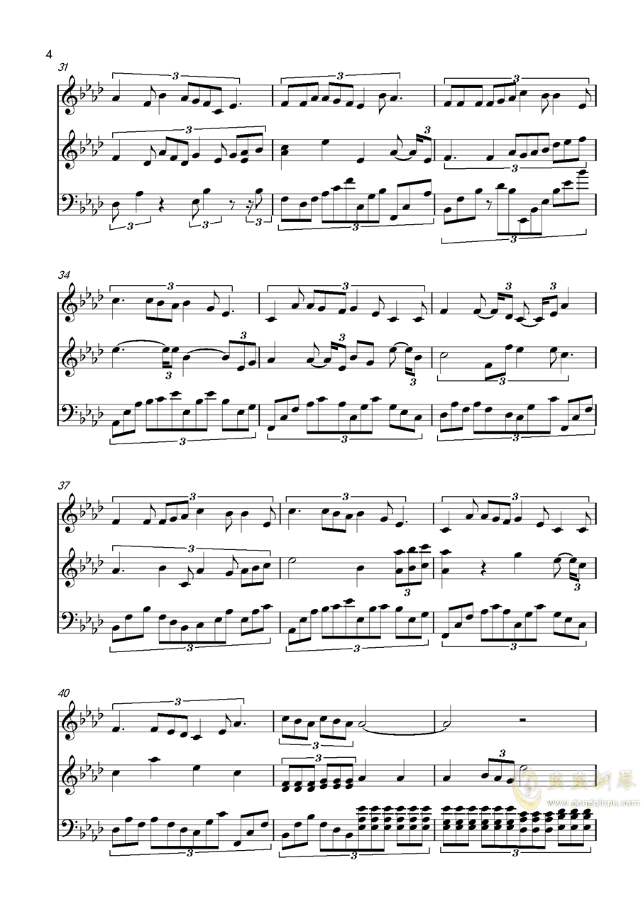 约翰汤普森在北极旅行曲谱_约翰汤普森简易钢琴2(3)