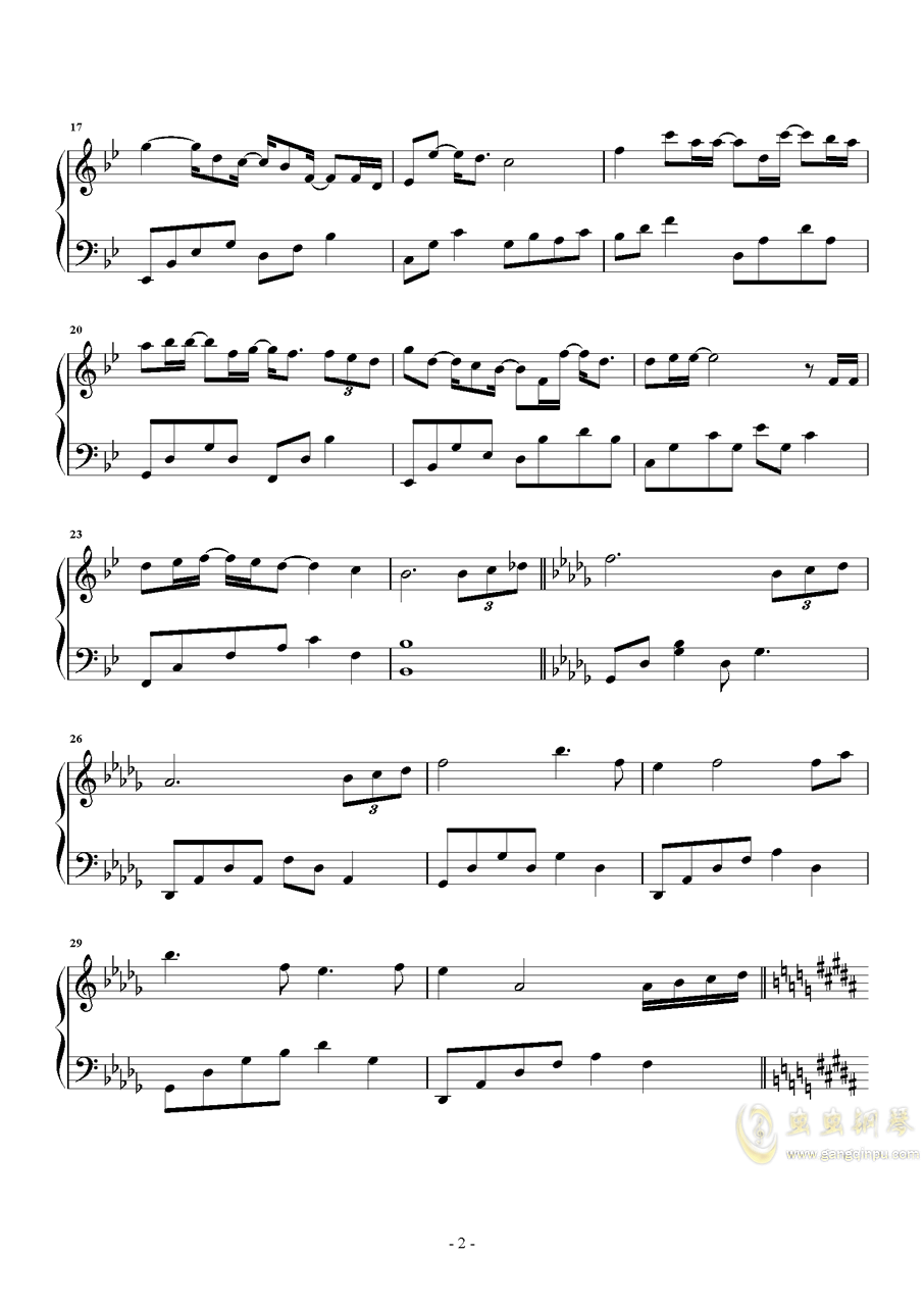 我只在乎你钢琴曲谱_我只在乎你钢琴简谱(2)