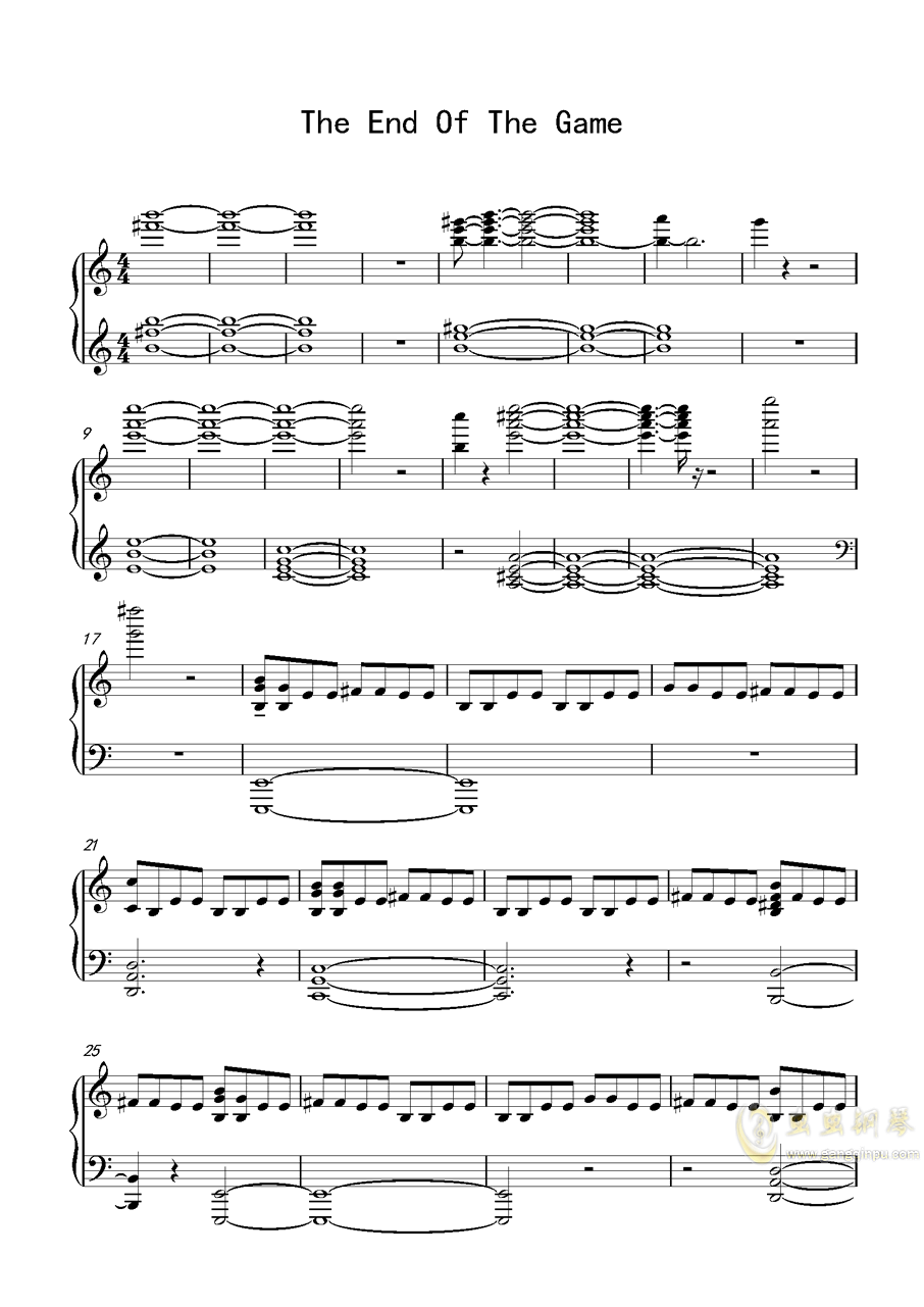 复仇者联盟简谱_Forge 复仇者联盟3无限战争OST双手简谱预览 EOP在线乐谱架(3)