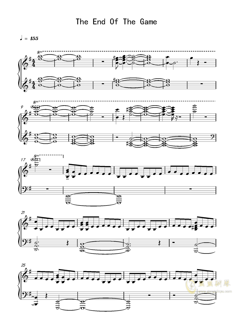 复仇者联盟简谱_Forge 复仇者联盟3无限战争OST双手简谱预览 EOP在线乐谱架(2)