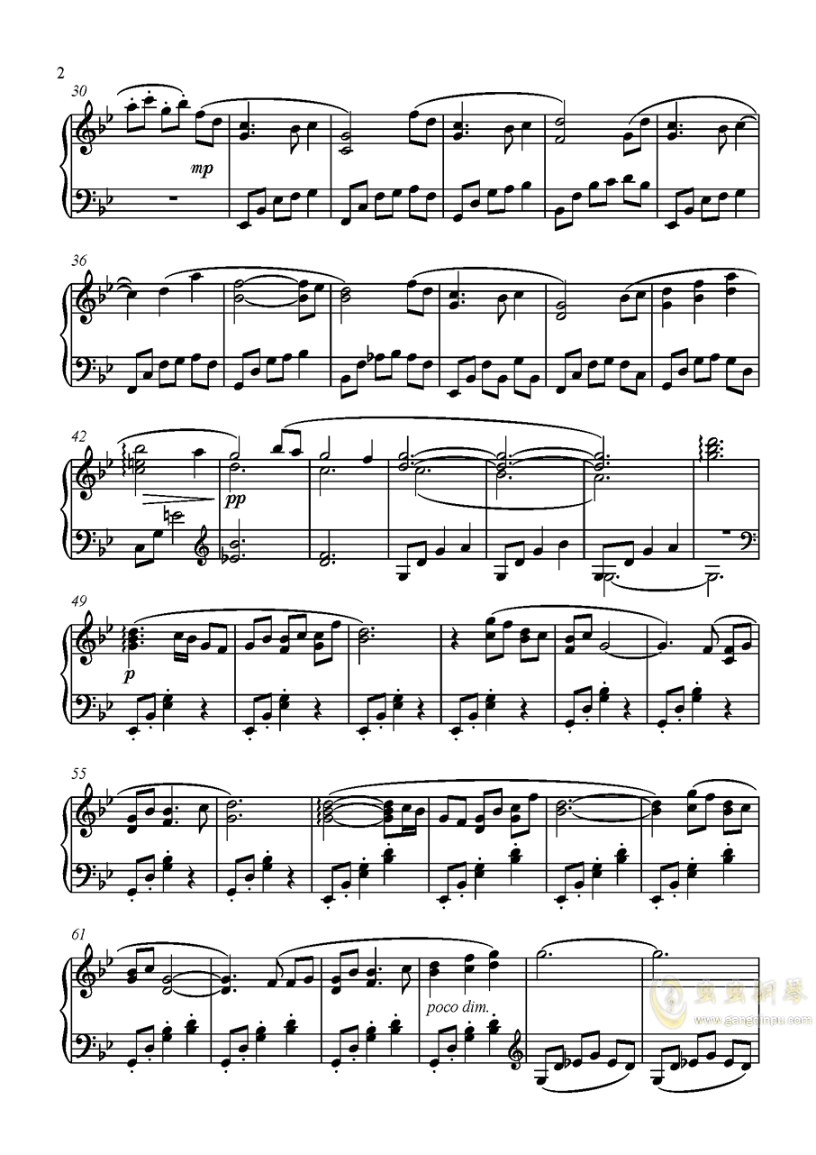 近侍曲简谱_明石国行近侍曲钢琴谱