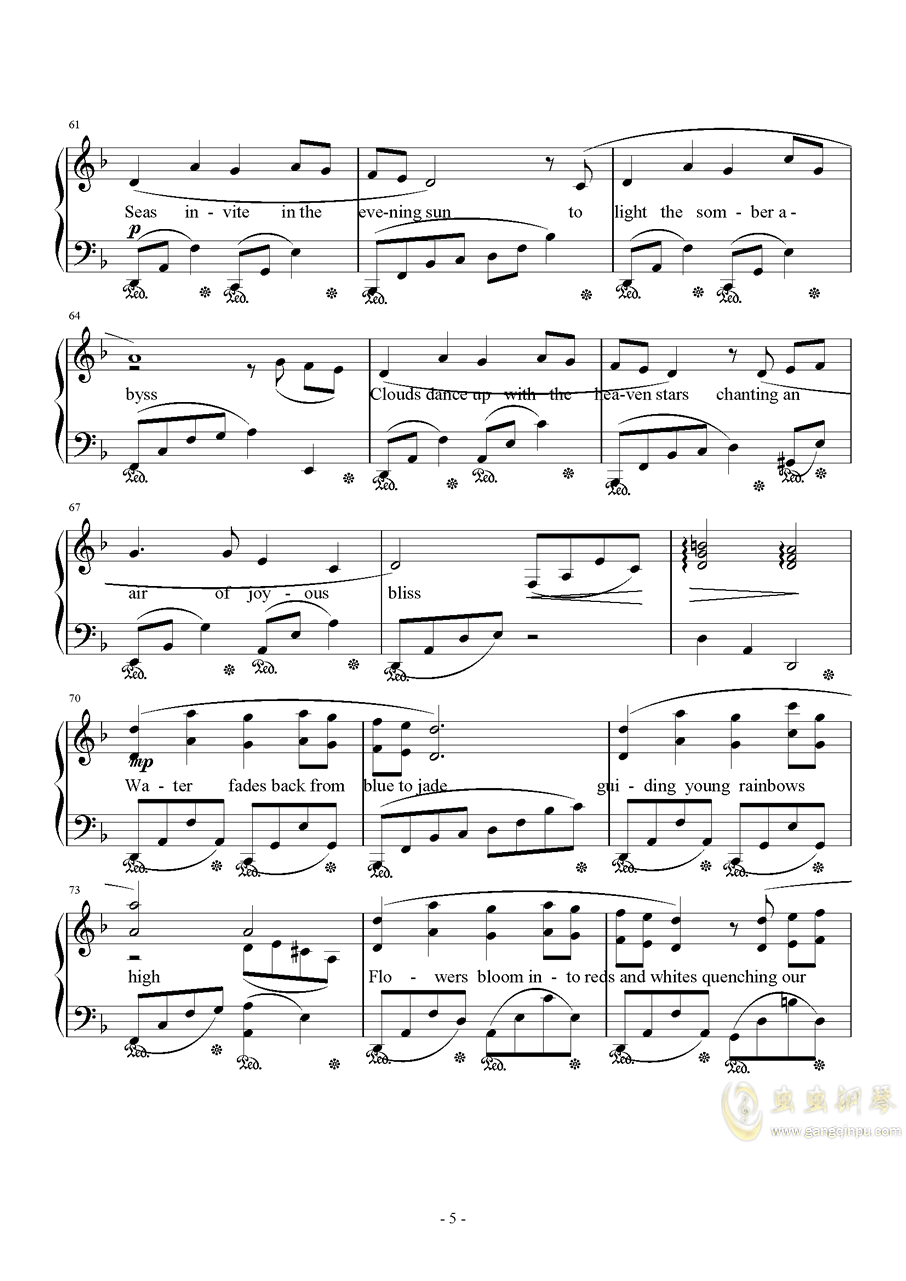 betweenworlds钢琴曲谱子_初学钢琴曲简单的谱子(2)