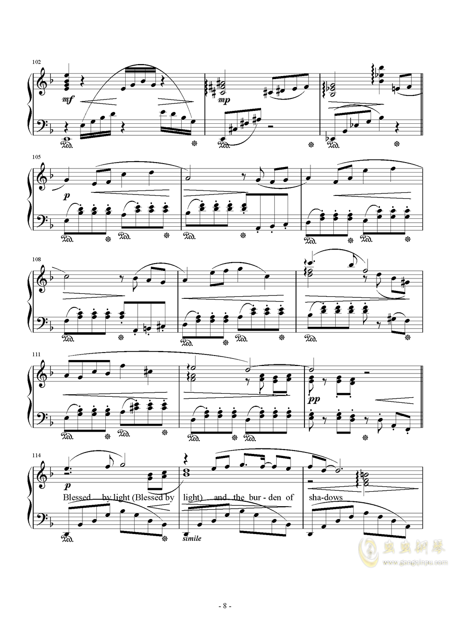betweenworlds钢琴曲谱子_初学钢琴曲简单的谱子(2)