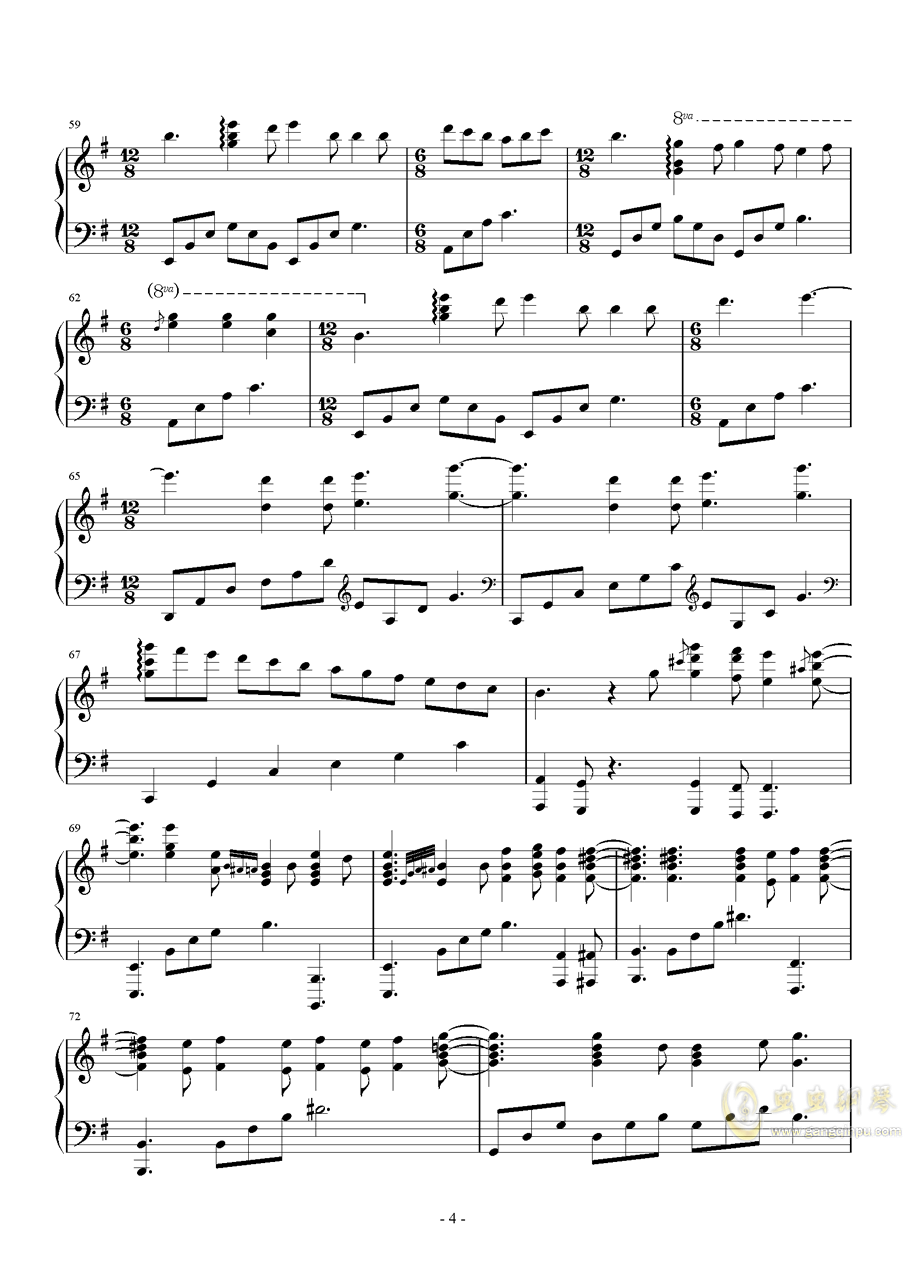 钢琴游戏带曲谱_钢琴简单曲谱