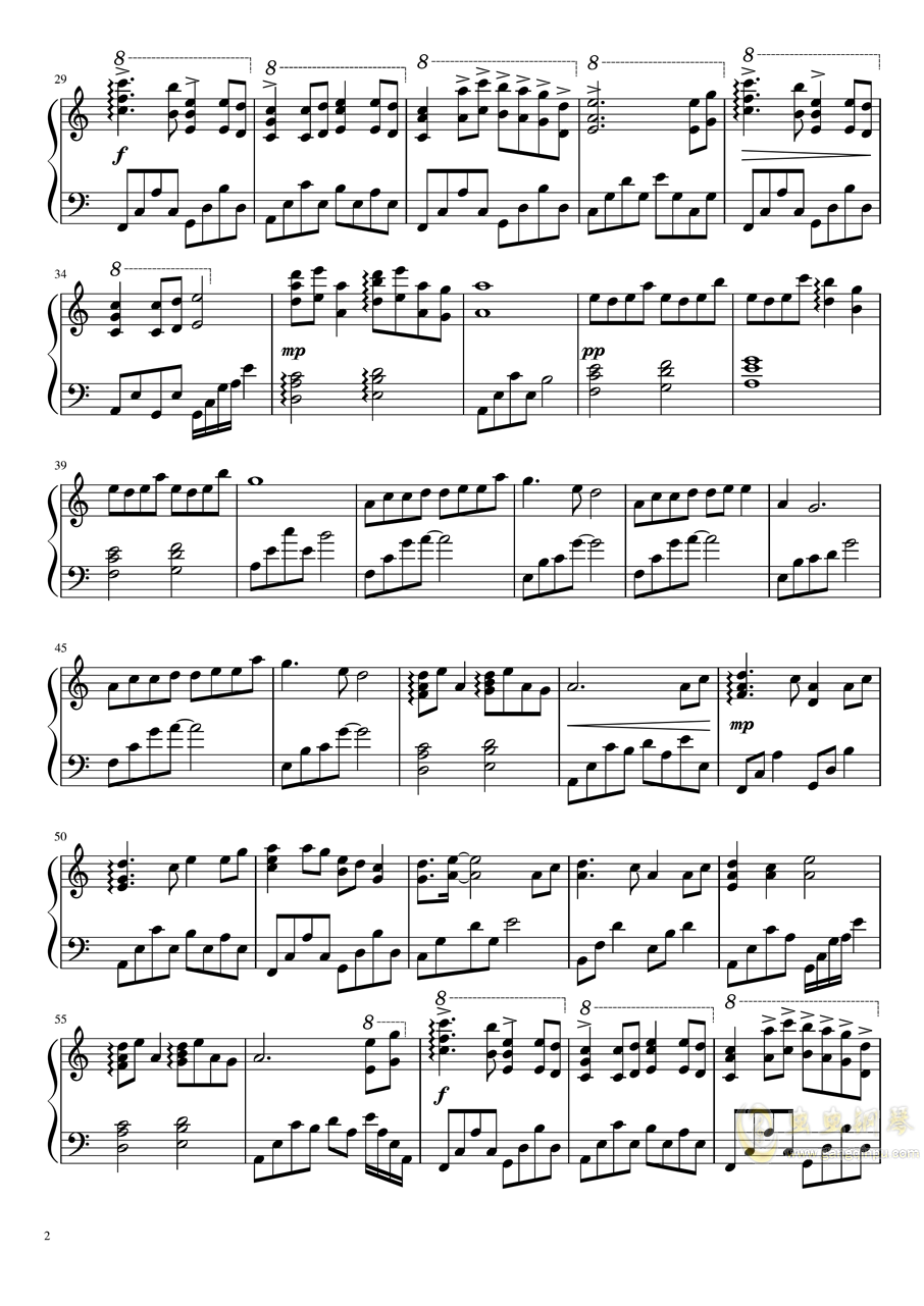 最简单还原版本,大鱼海棠印象曲 最简单还原版本钢琴谱,大鱼海棠印象