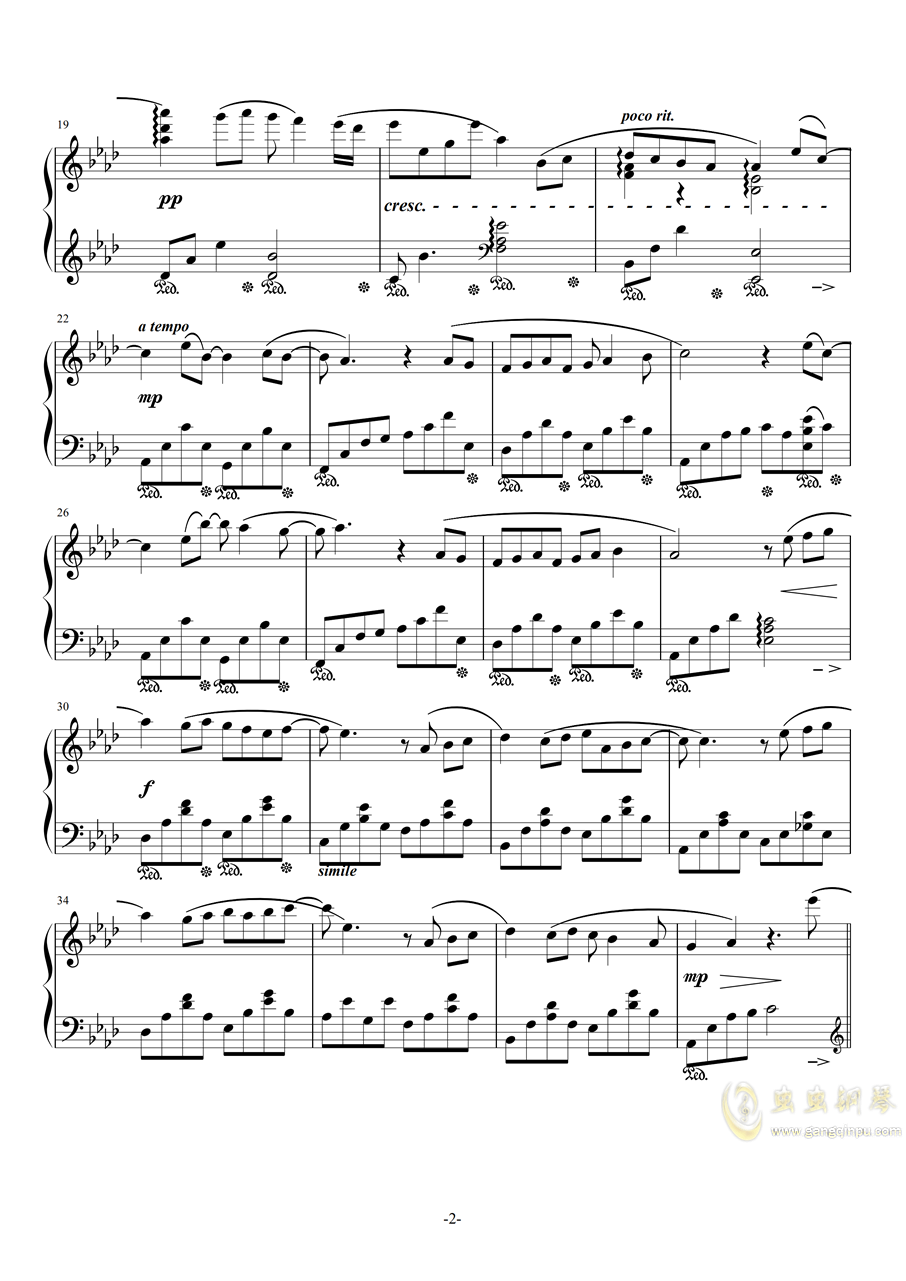 遇见曲谱完整版_遇见钢琴曲谱五线谱