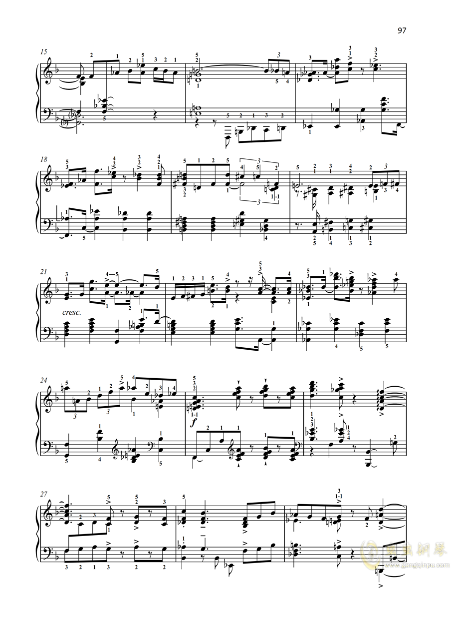 偏爱前奏曲谱_偏爱前奏钢琴谱