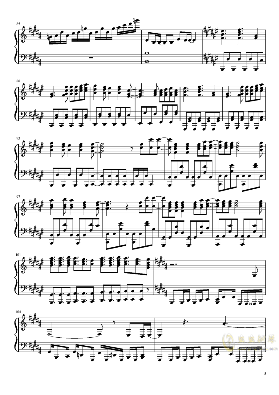 lovelive的歌曲谱子_儿童歌曲谱子大全图片(3)