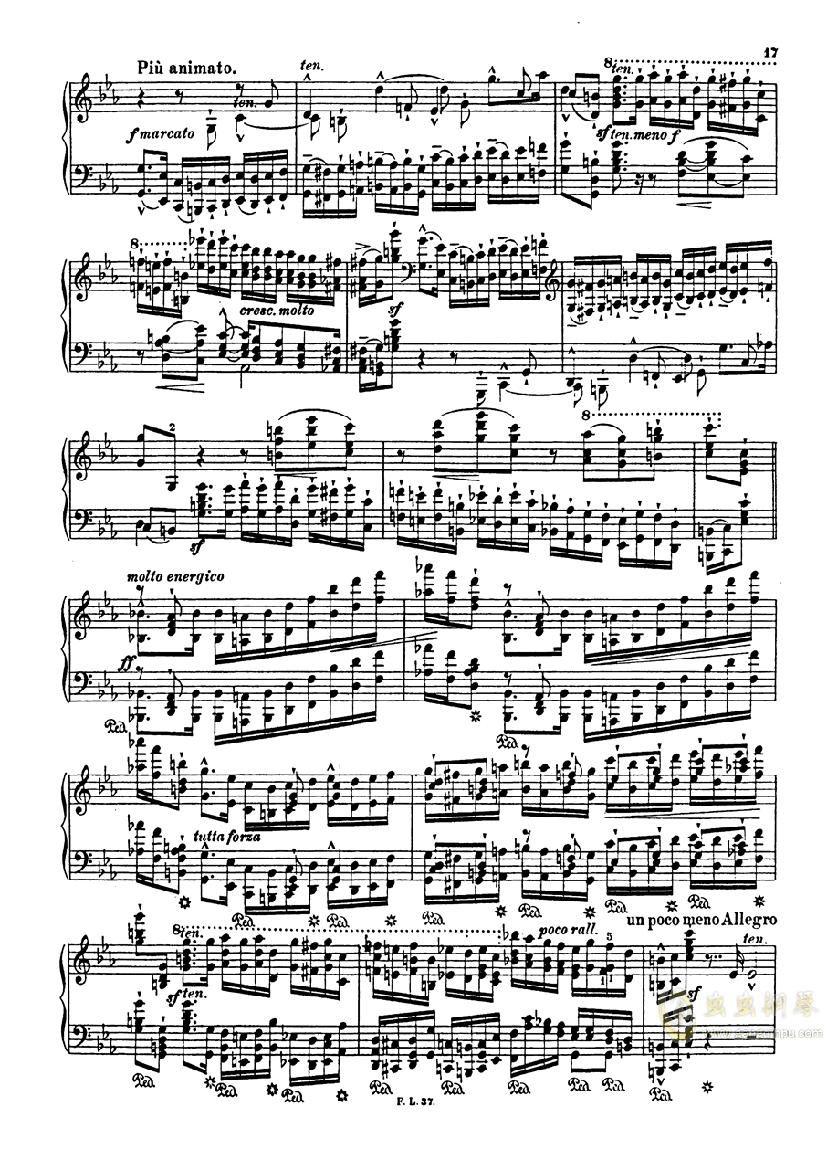 帕格尼尼钟钢琴曲谱_帕格尼尼钟(5)