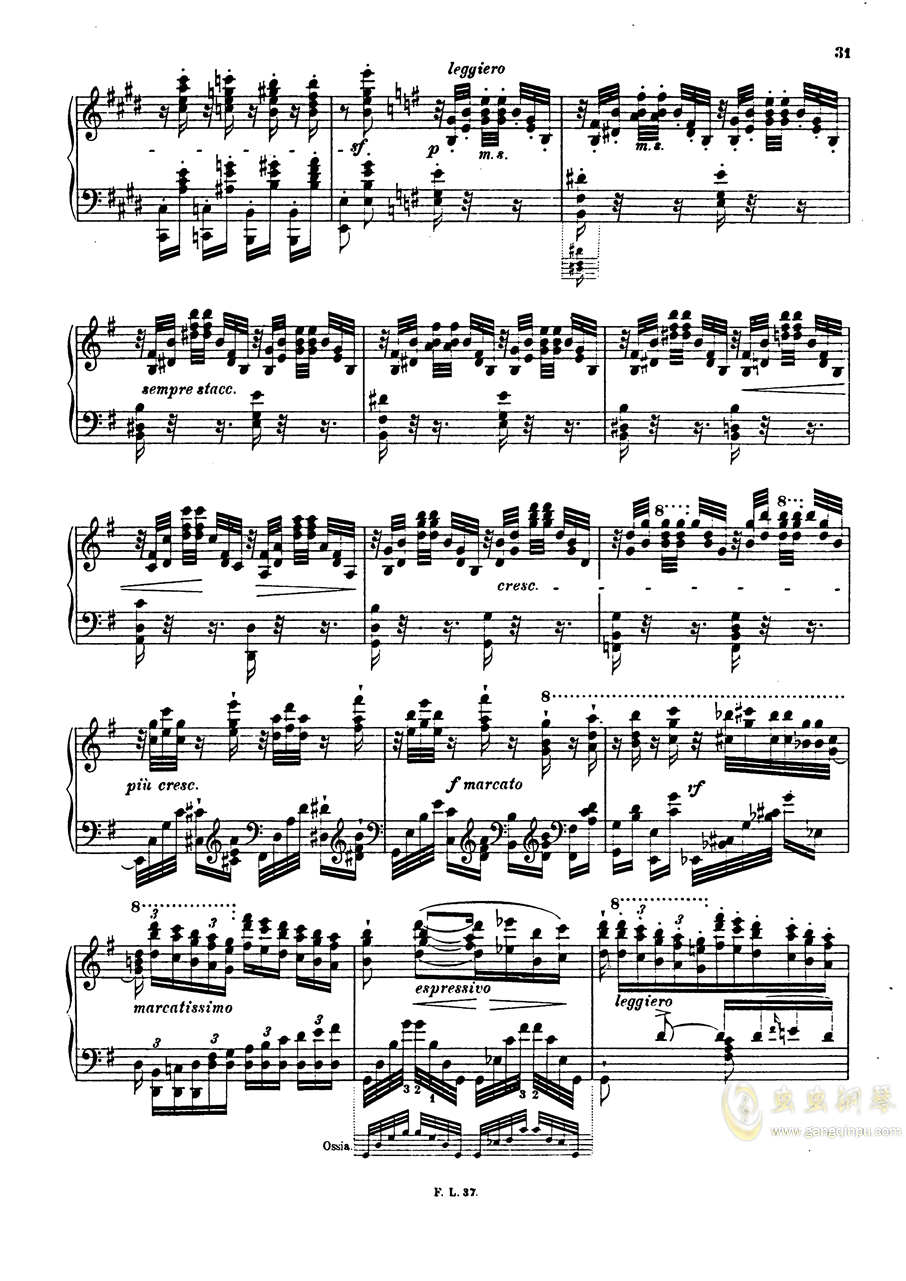 帕格尼尼练习曲钢琴曲谱_帕格尼尼大练习曲(3)