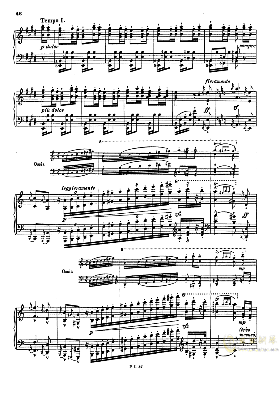 帕格尼尼练习曲钢琴曲谱_帕格尼尼大练习曲(3)