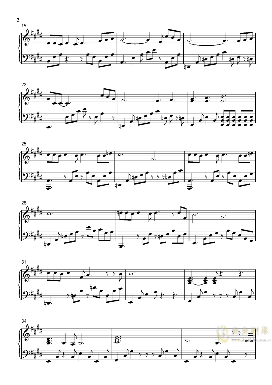 关于鬼的钢琴曲谱子_初学钢琴曲简单的谱子