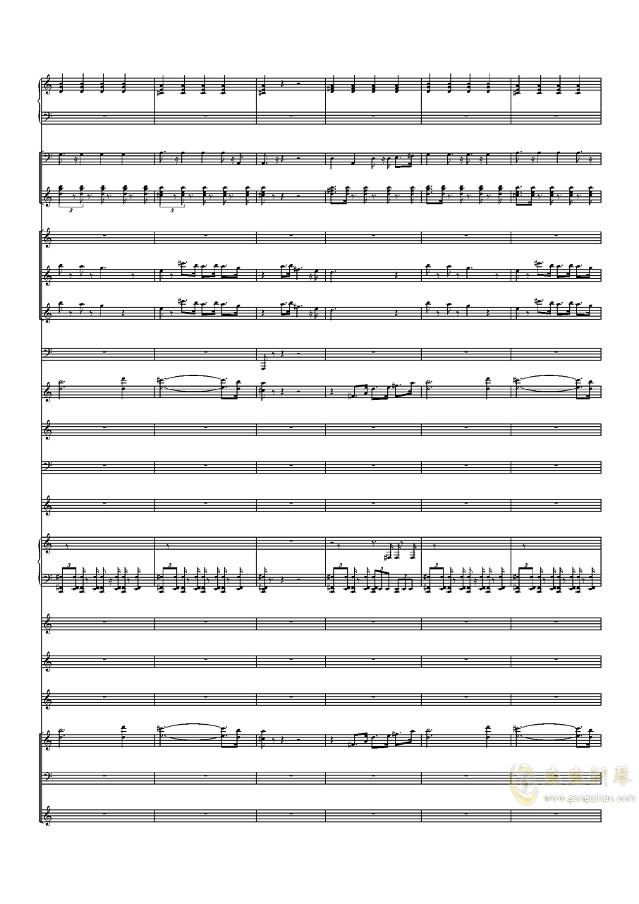 666曲谱_钢琴简单曲谱(2)
