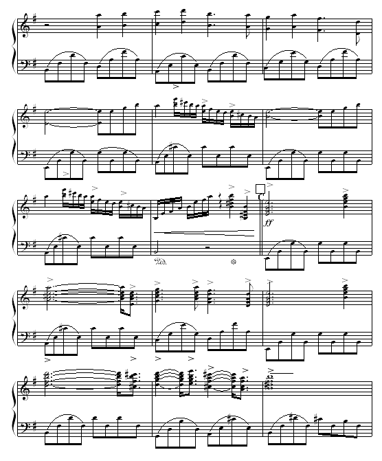 出埃及记钢琴曲谱完整_出埃及记钢琴曲谱(5)
