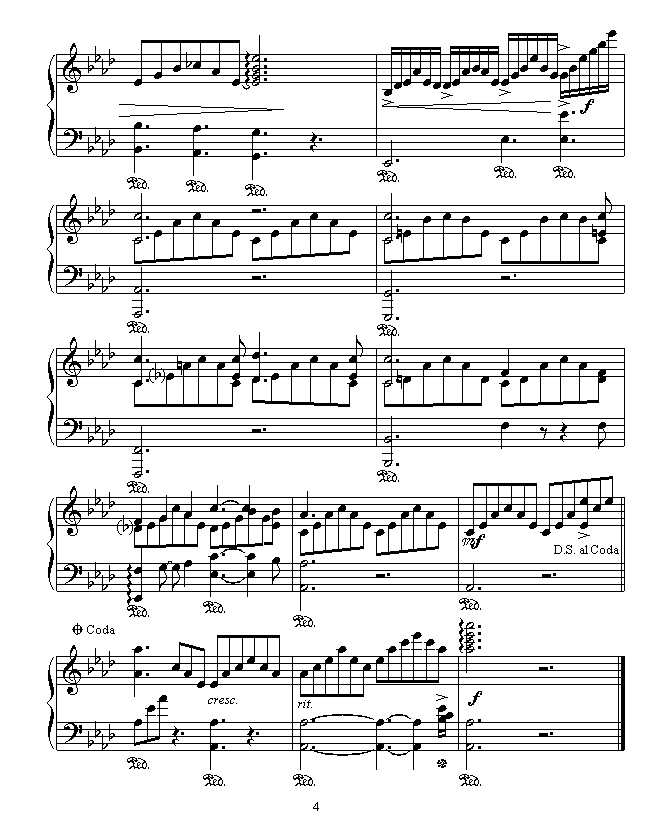 雪之梦简谱_雪之梦简谱完整版图片(2)