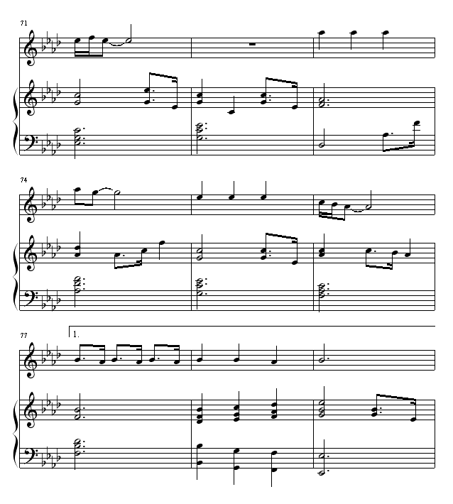 真心英雄的曲谱_真心英雄(2)