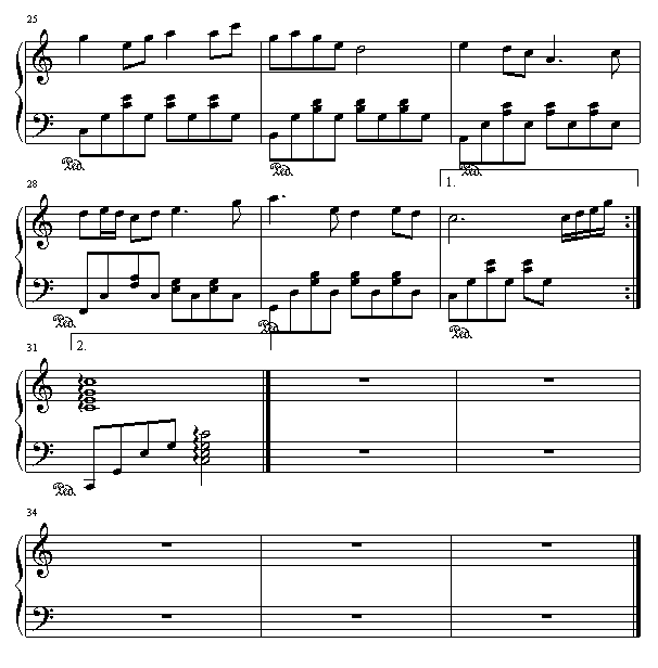 小夜曲的钢琴曲谱_舒伯特小夜曲钢琴曲谱(3)