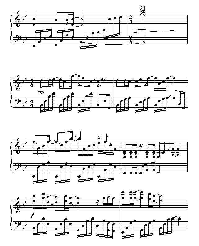 静息曲曲谱_静息图片