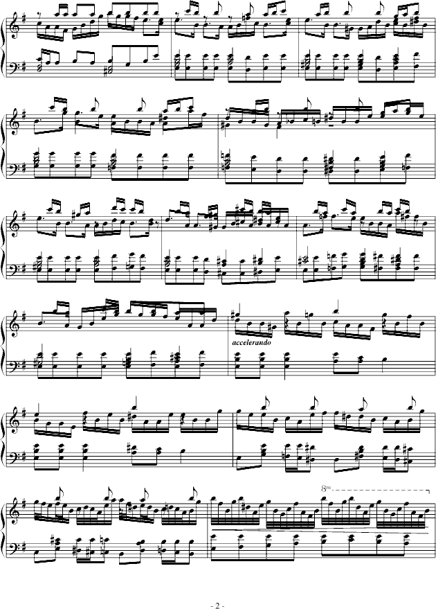 钢琴曲英雄的黎明曲谱_英雄的黎明曲谱(5)