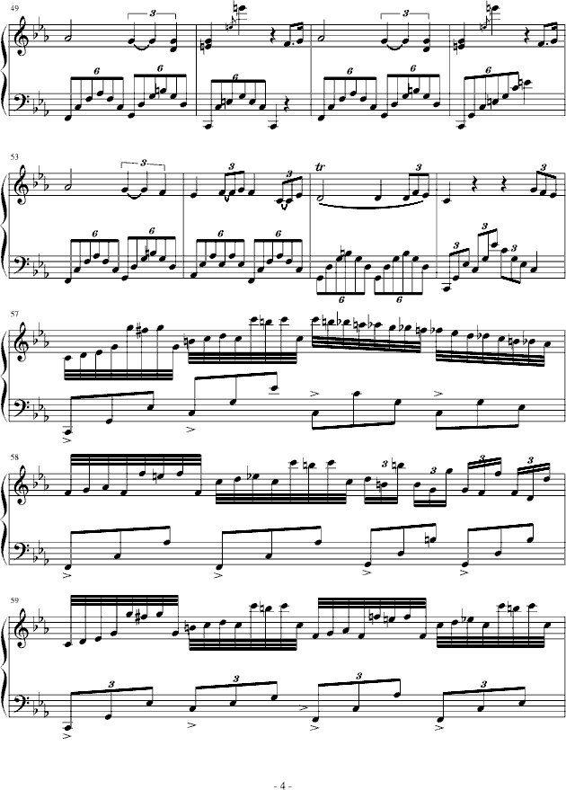 钢琴简谱夜曲_周杰伦夜曲钢琴简谱(3)