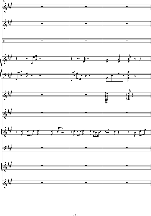 黎明的雨,黎明的雨钢琴谱,黎明的雨-钢琴谱,黎明的雨钢琴谱大全,虫虫