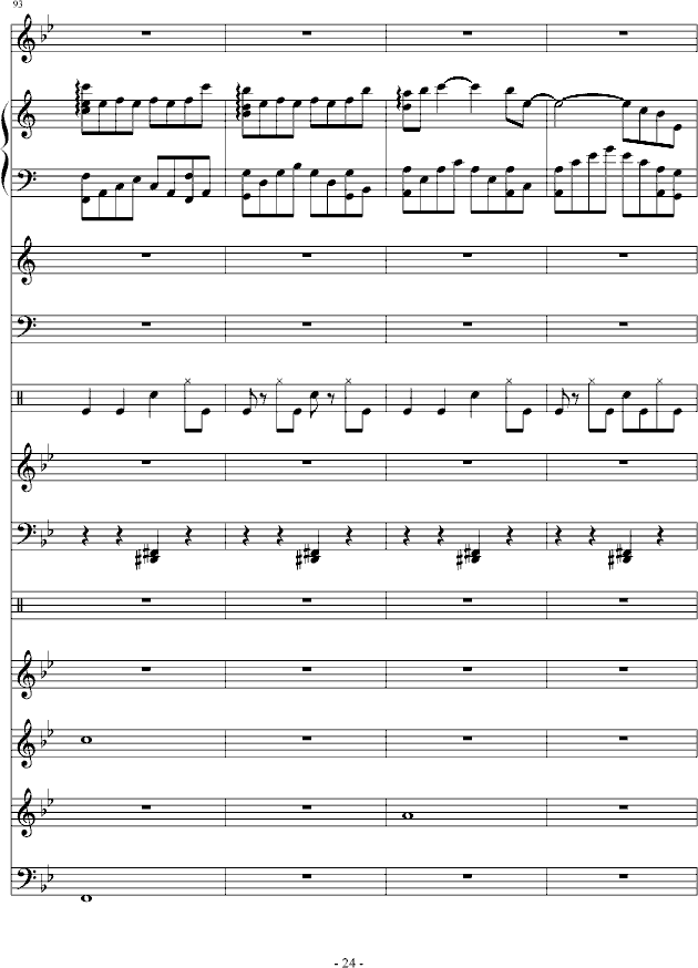 呼吸【你走以后】,呼吸【你走以后】钢琴谱,呼吸【你走以后】-钢琴谱