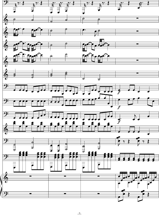 坠落,坠落钢琴谱,坠落-钢琴谱,坠落钢琴谱大全,虫虫钢琴谱下载-www.